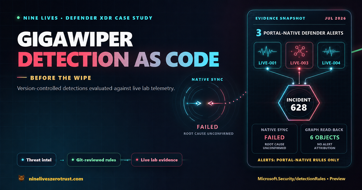 Featured image for GigaWiper Detection as Code: Testing the Sentinel Repositories Preview