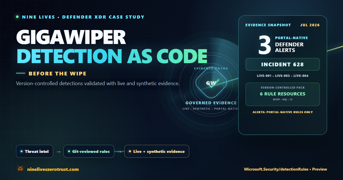 Featured image for GigaWiper Detection as Code: Testing the Sentinel Repositories Preview